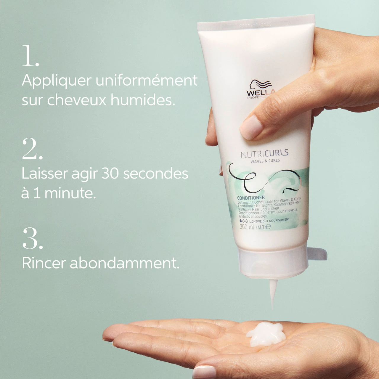 Conditionneur Nutri Curls Wella 200ml – Image 4