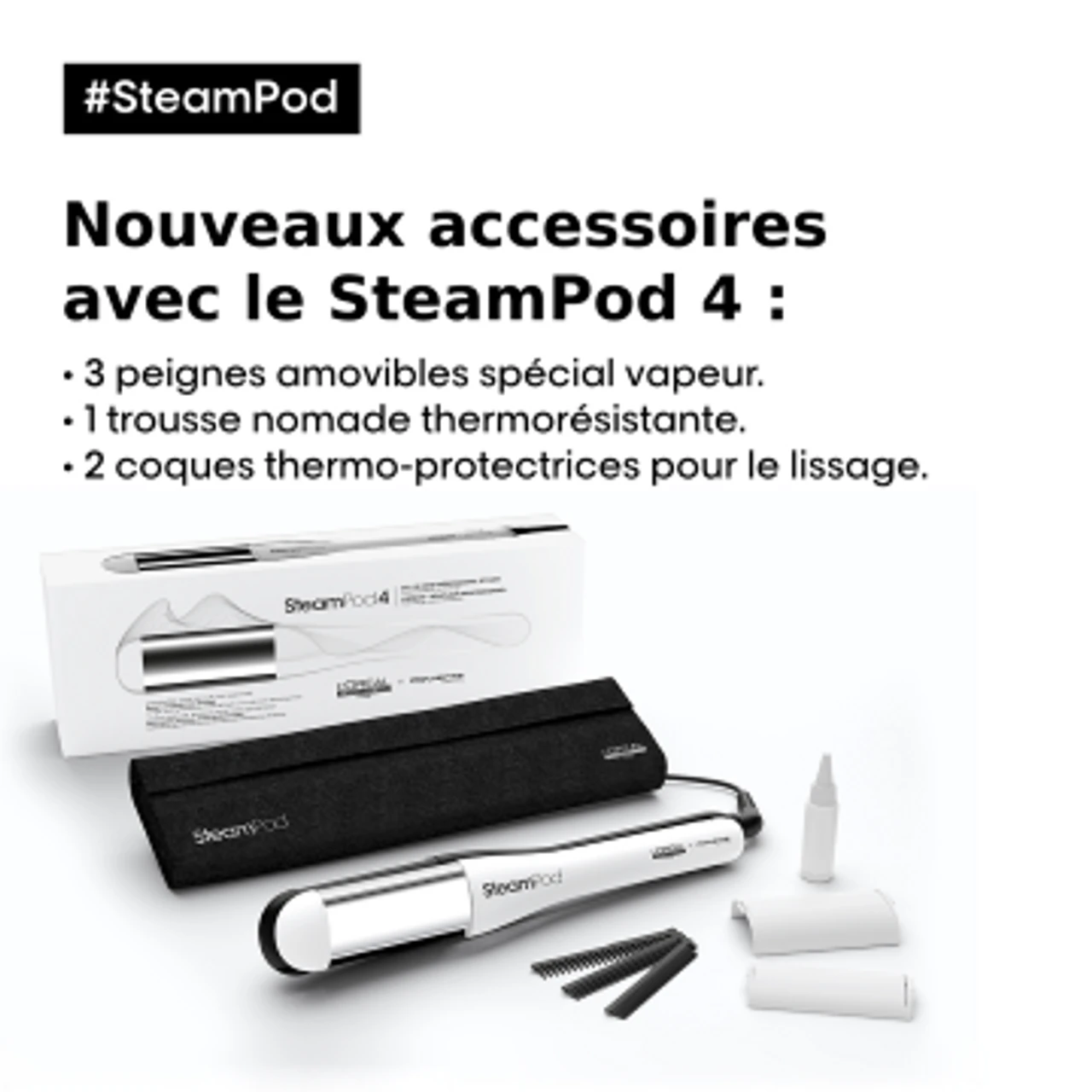 Pack Steampod 4 Cheveux Épais L'Oréal Professionnel – Image 7