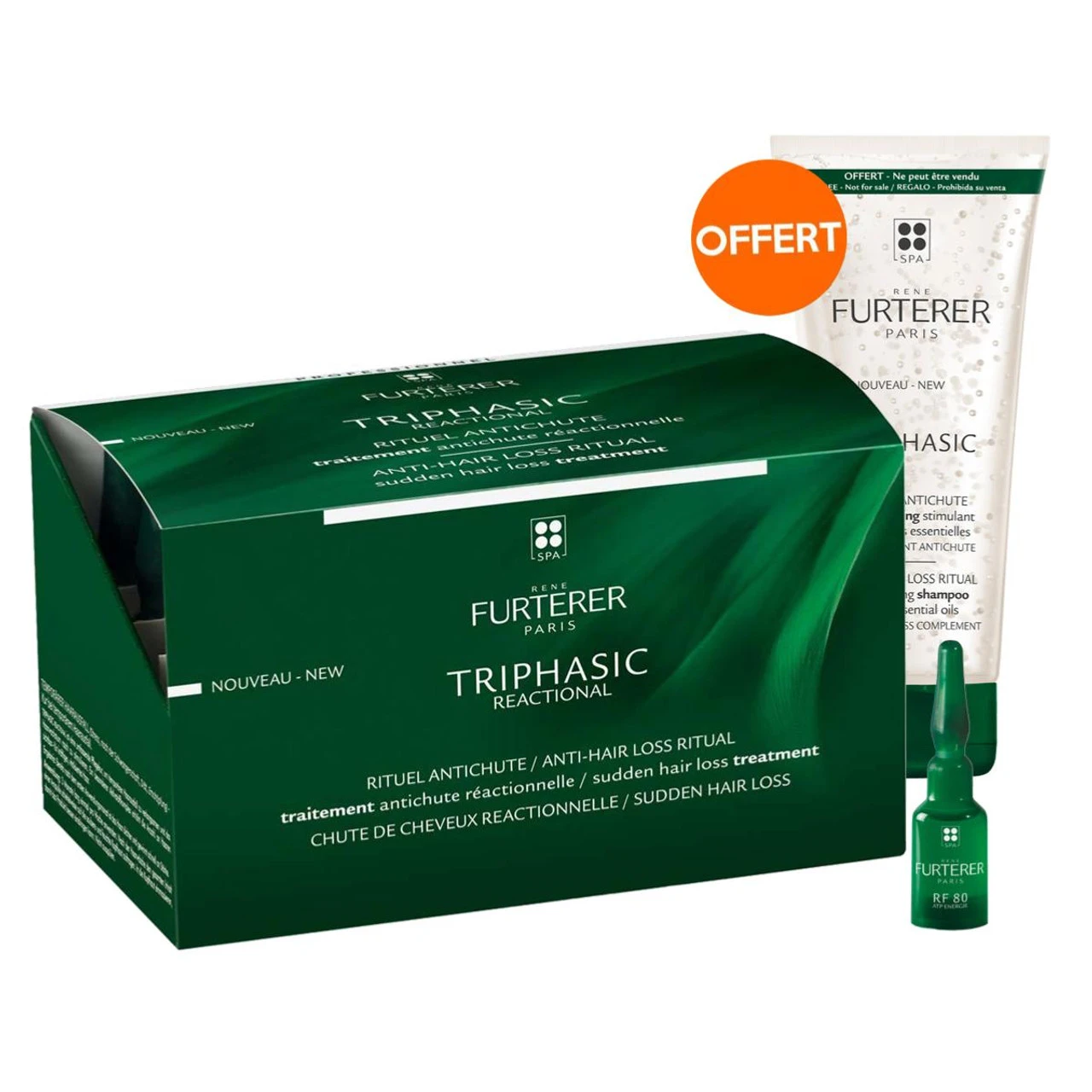 Sérum Antichute Triphasic Réactionnelle René Furterer 24x5ml – Image 2