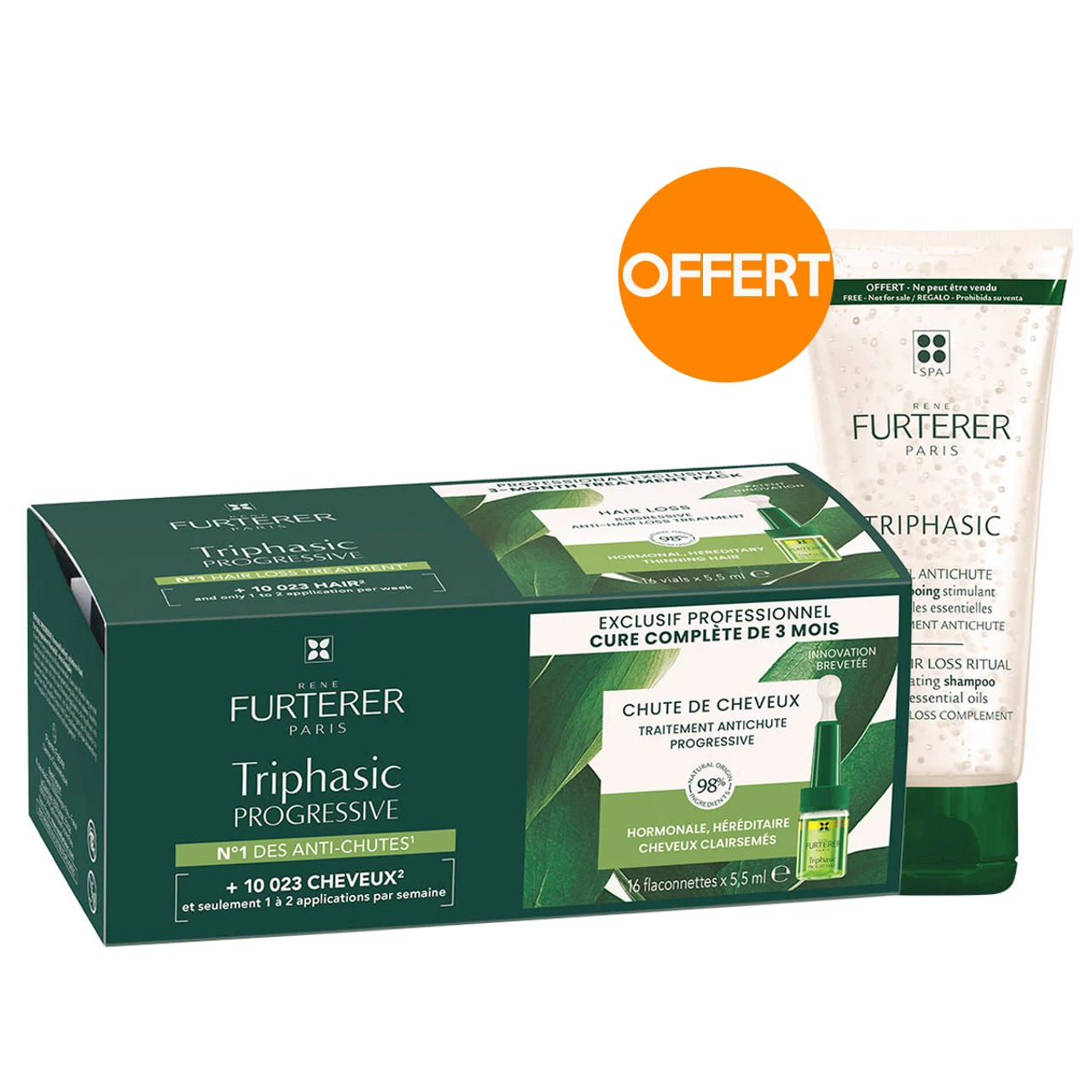 Sérum Antichute Triphasic Progressive René Furterer X16 – Image 2