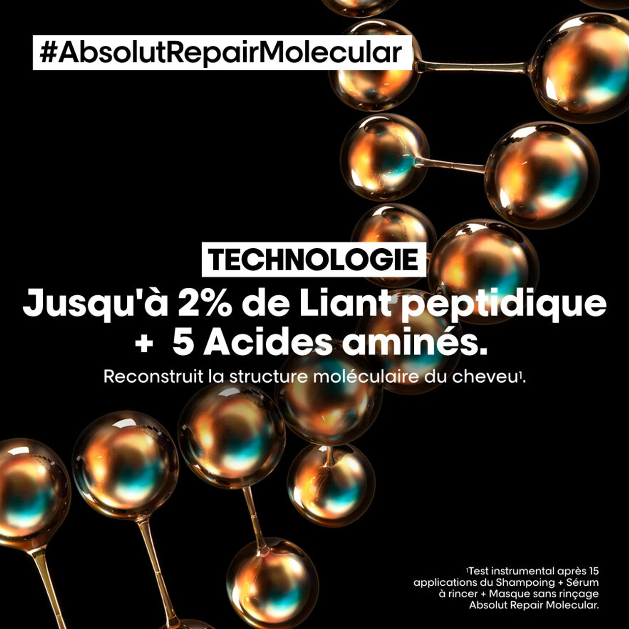 Shampooing Absolut Repair Molecular L'Oréal Professionnel 1500 Ml – Image 4