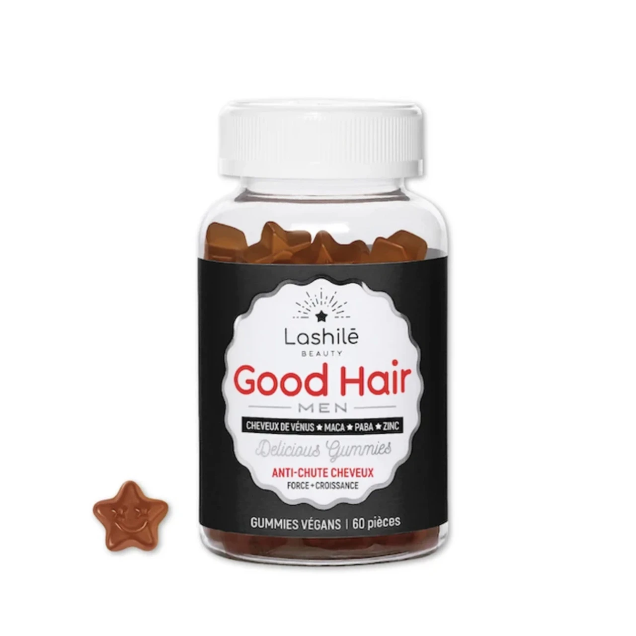 Gummies Vegan Good Hair Men Anti Chute Lashilé X60